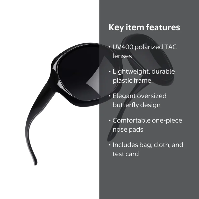 Joopin Polarized Sunglasses Womens Oversized Big Driving UV