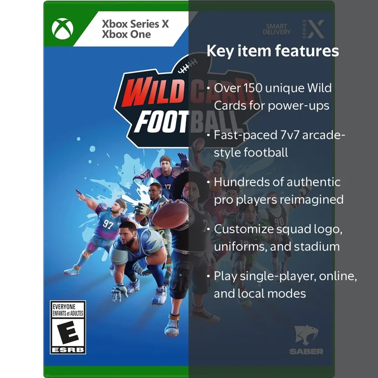 Plaion, Wild Card Football, Xbox One & Series X, 7v7 Arcade Game