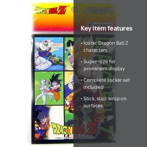 Dragon Ball Z Super-Size Sticker Set - Walmart.com