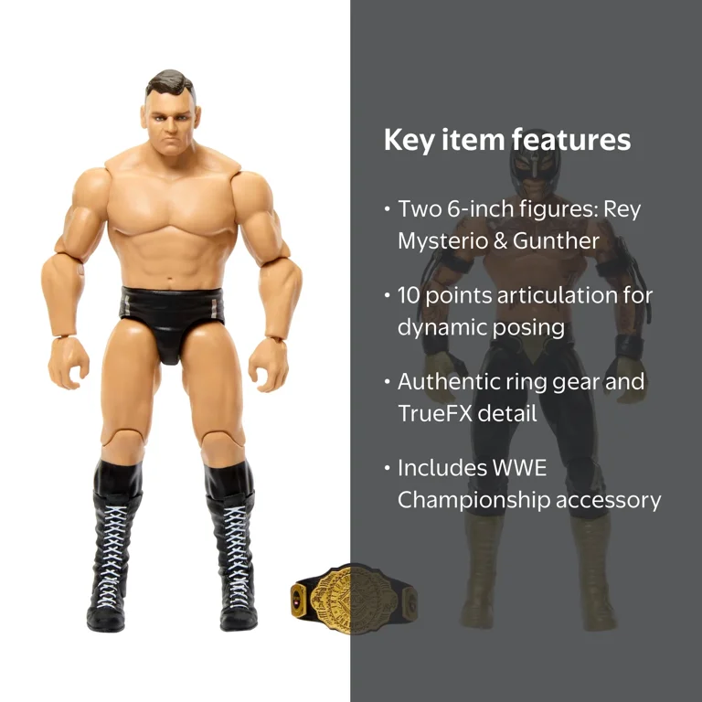 WWE Championship Showdown Rey Mysterio & Gunther 2-Pack Action