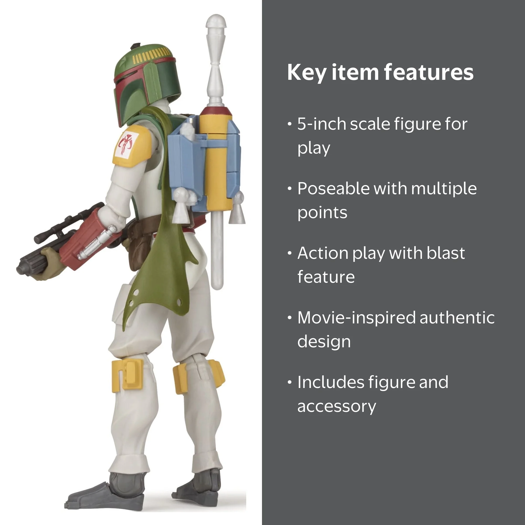 Star Wars, Action Figure, Boba Fett, 5 inches, Galaxy of
