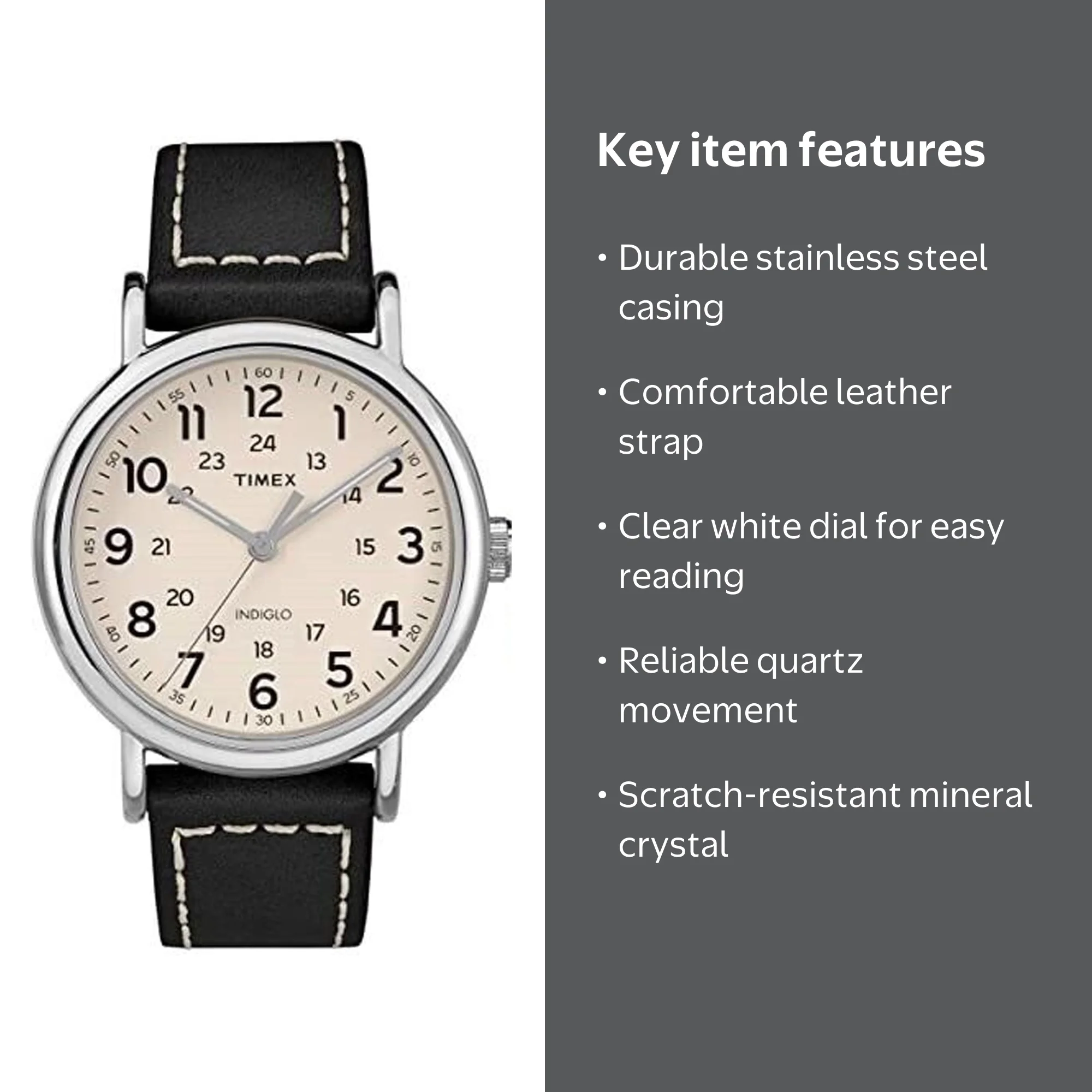 Timex Men's Weekender White Dial Watch - TW2T21600 - Walmart.com