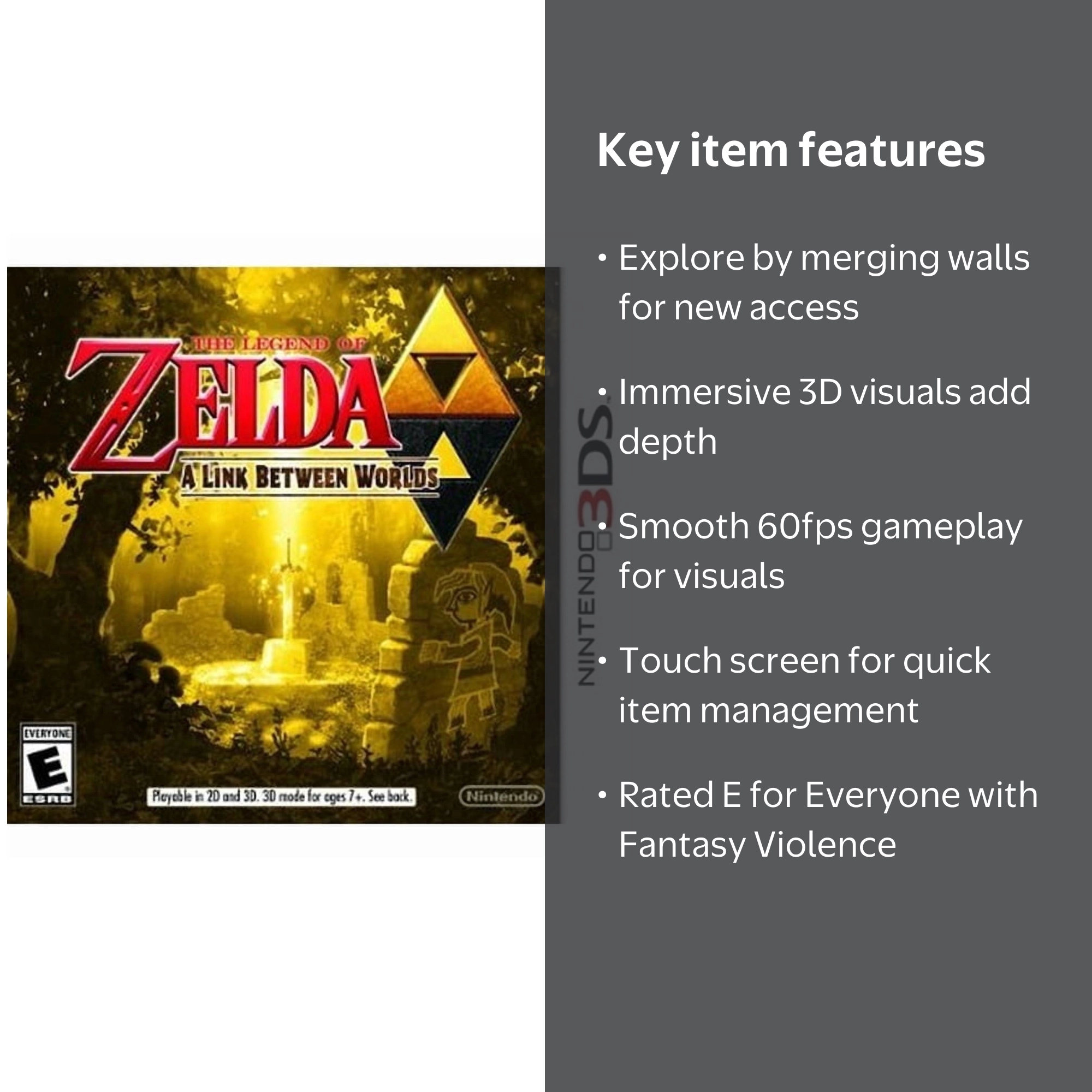 Nintendo, The Legend of Zelda Link Between Worlds, 045496742539