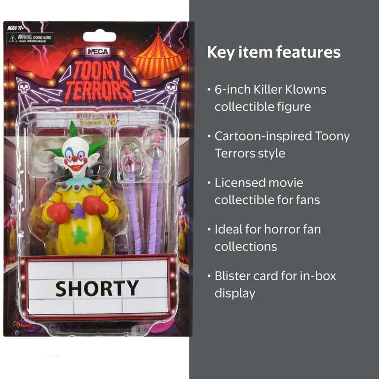 Killer Klowns Shorty Action Figure from Outer Space - 6” Scale