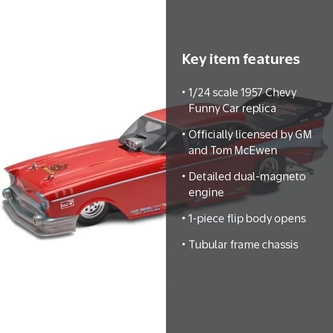 【未開封・希少】AMT 1/12 クリスティ アメリカン スチーム 消防車 Atlantis Model, Tom McEwen 57 Chevy Funny Car, 1/24 Scale