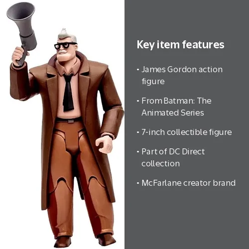 McFarlane Toys, DC Action Figure, 7 Inch, James Gordon - Walmart.com