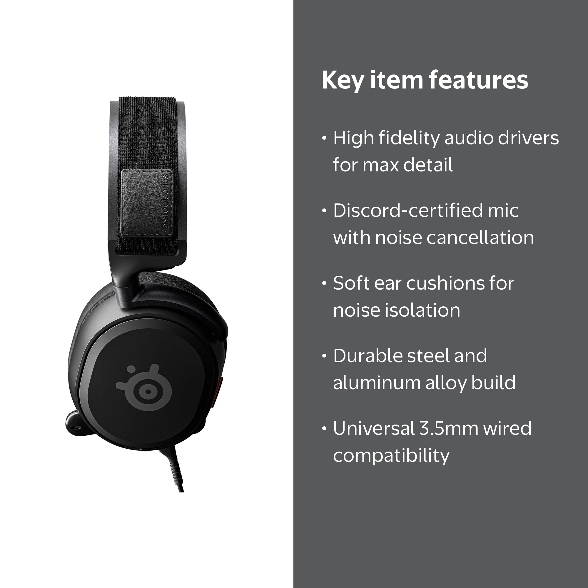 SteelSeries Arctis Prime - Competitive Gaming Headset for PC, Xbox