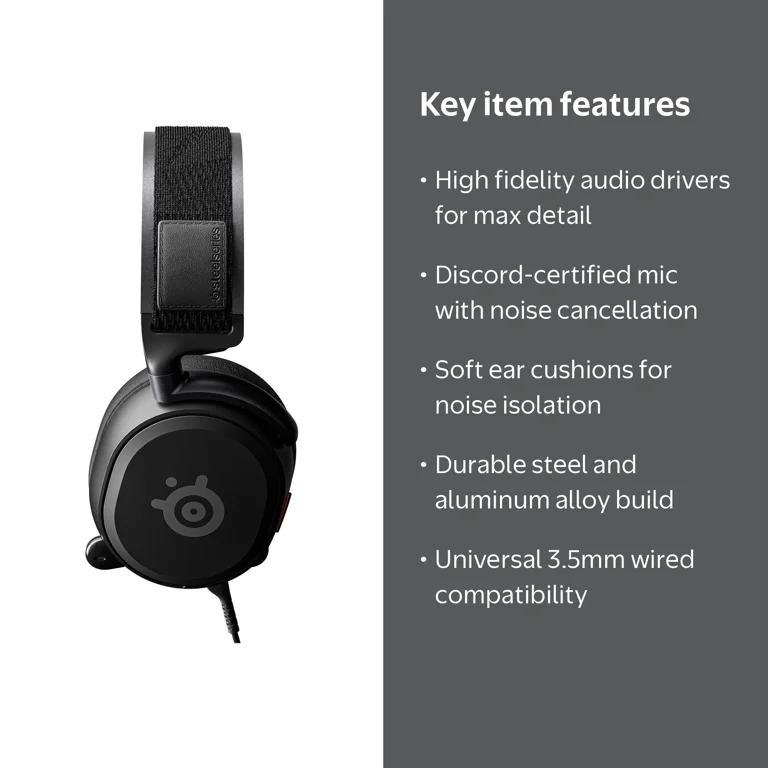SteelSeries Arctis Prime - Competitive Gaming Headset for PC, Xbox