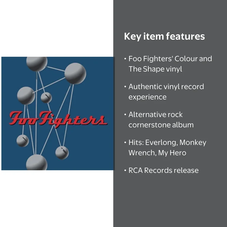 RCA, Vinyl Record, Foo Fighters Colour and The Shape, 2LP