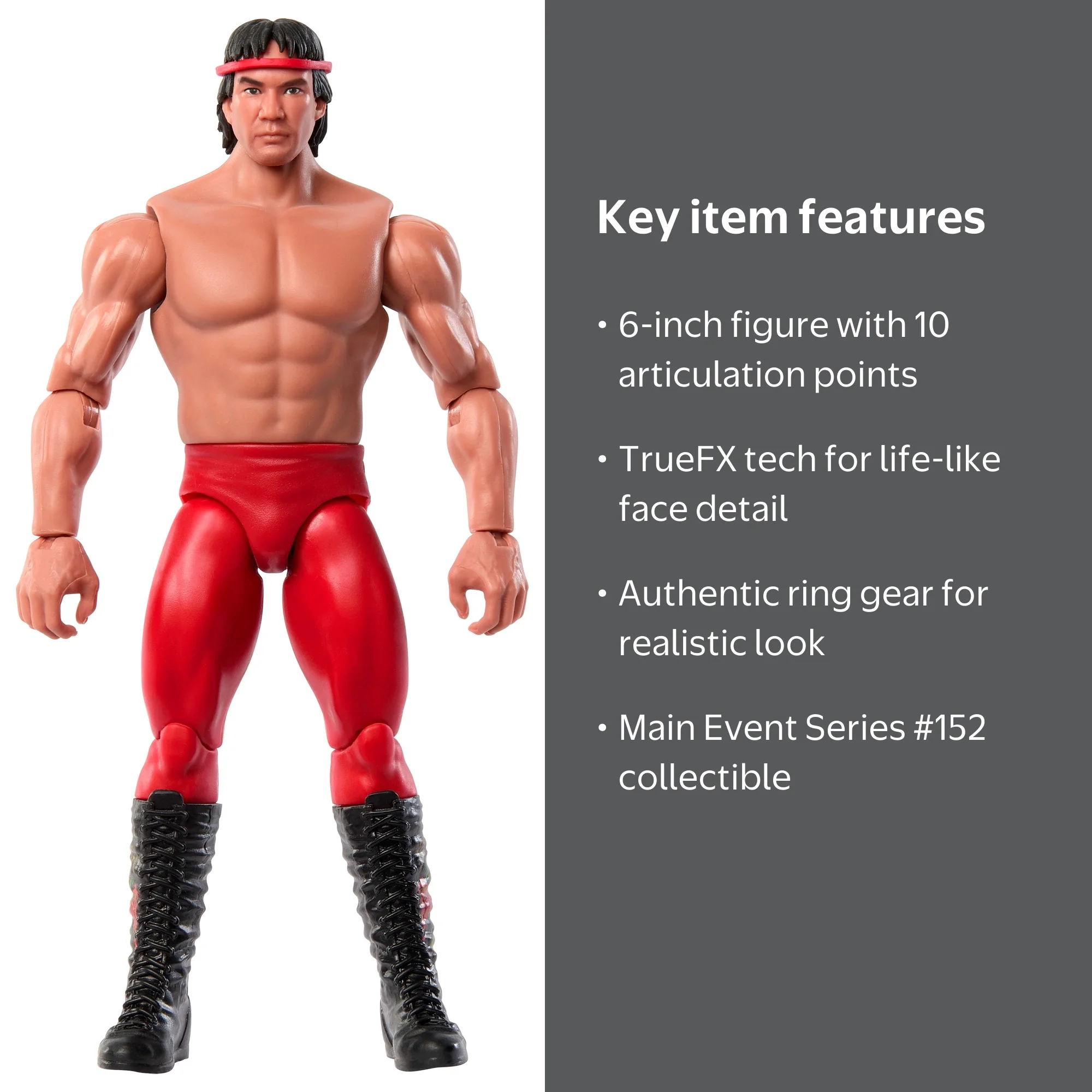 WWE, Action Figure, Ricky ‚ÄúThe Dragon‚Äù Steamboat, 6-inch