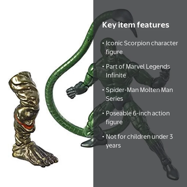Marvel Spider-Man Legends Series Marvels Scorpion Collectible
