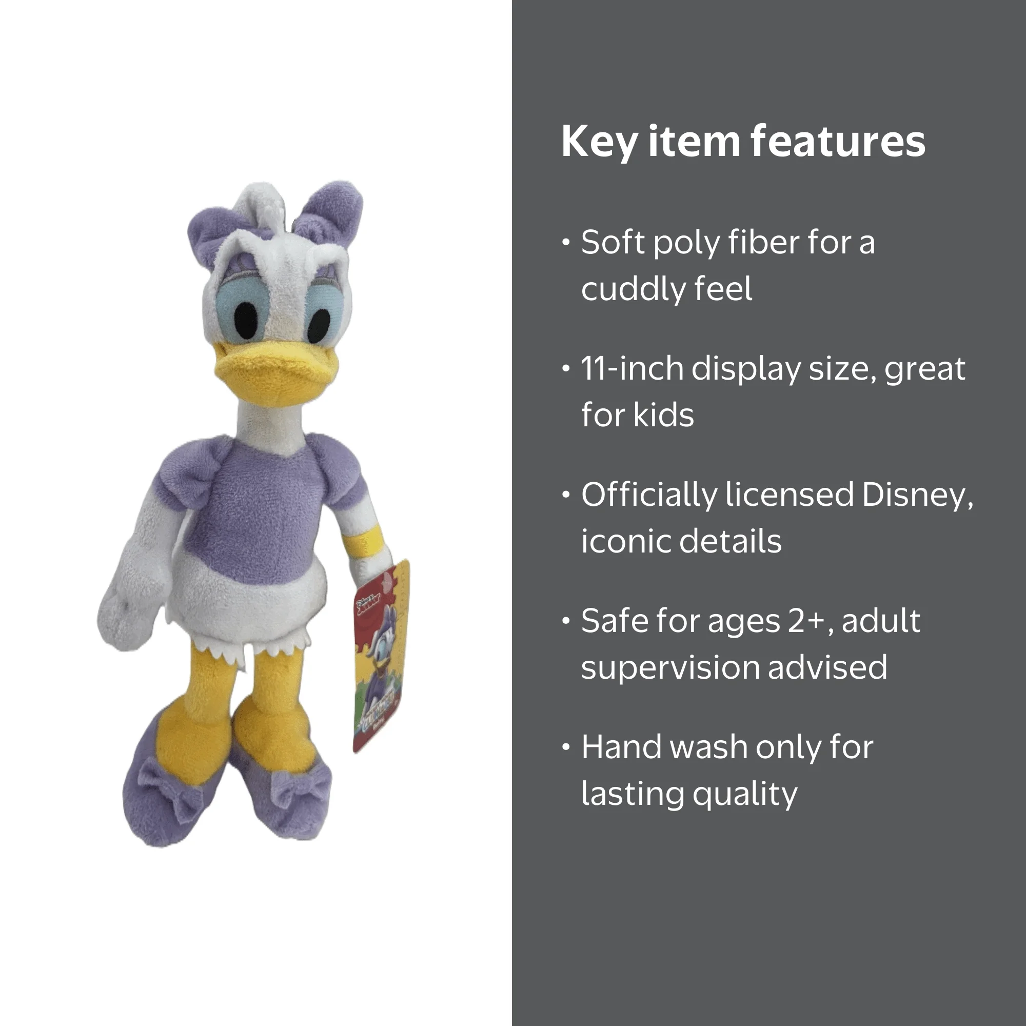 Disney Daisy Duck Stuffed Animal Plush Toy Doll 11