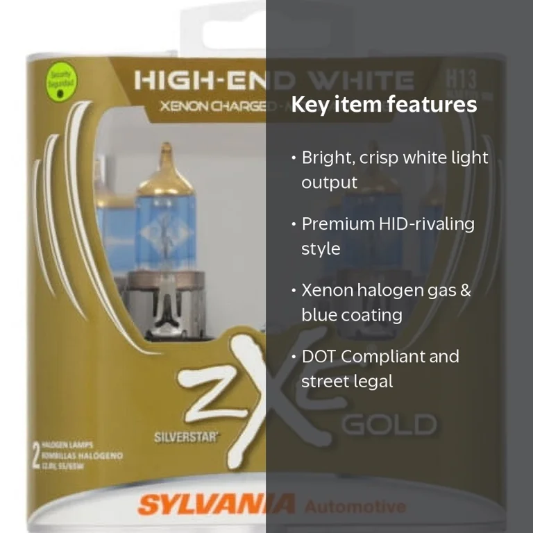 Sylvania Automotive H13 SilverStar zXe Gold Halogen Headlight Bulb