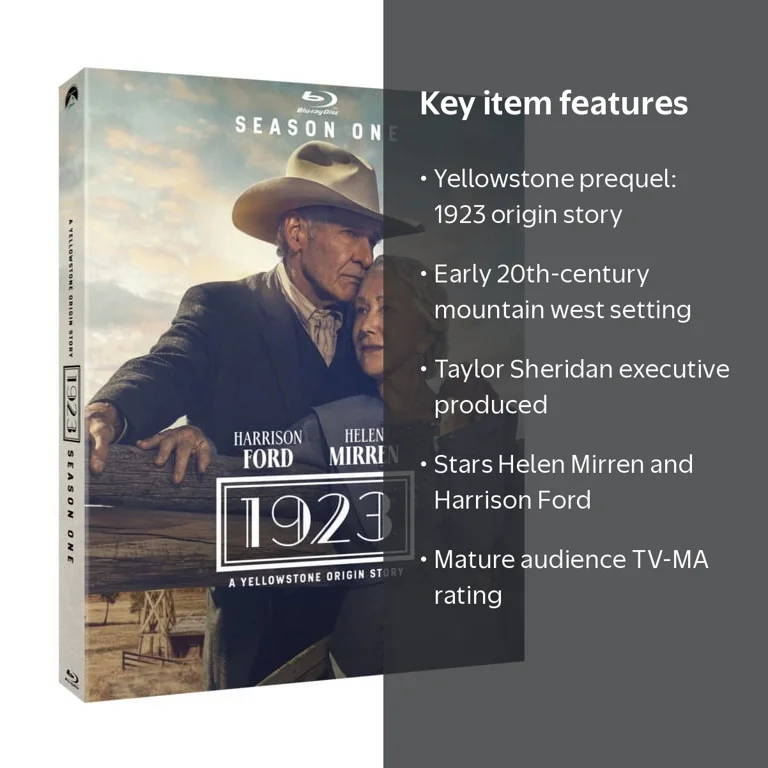 Paramount Home Video, 1923 A Yellowstone Origin Story Season 1 Blu
