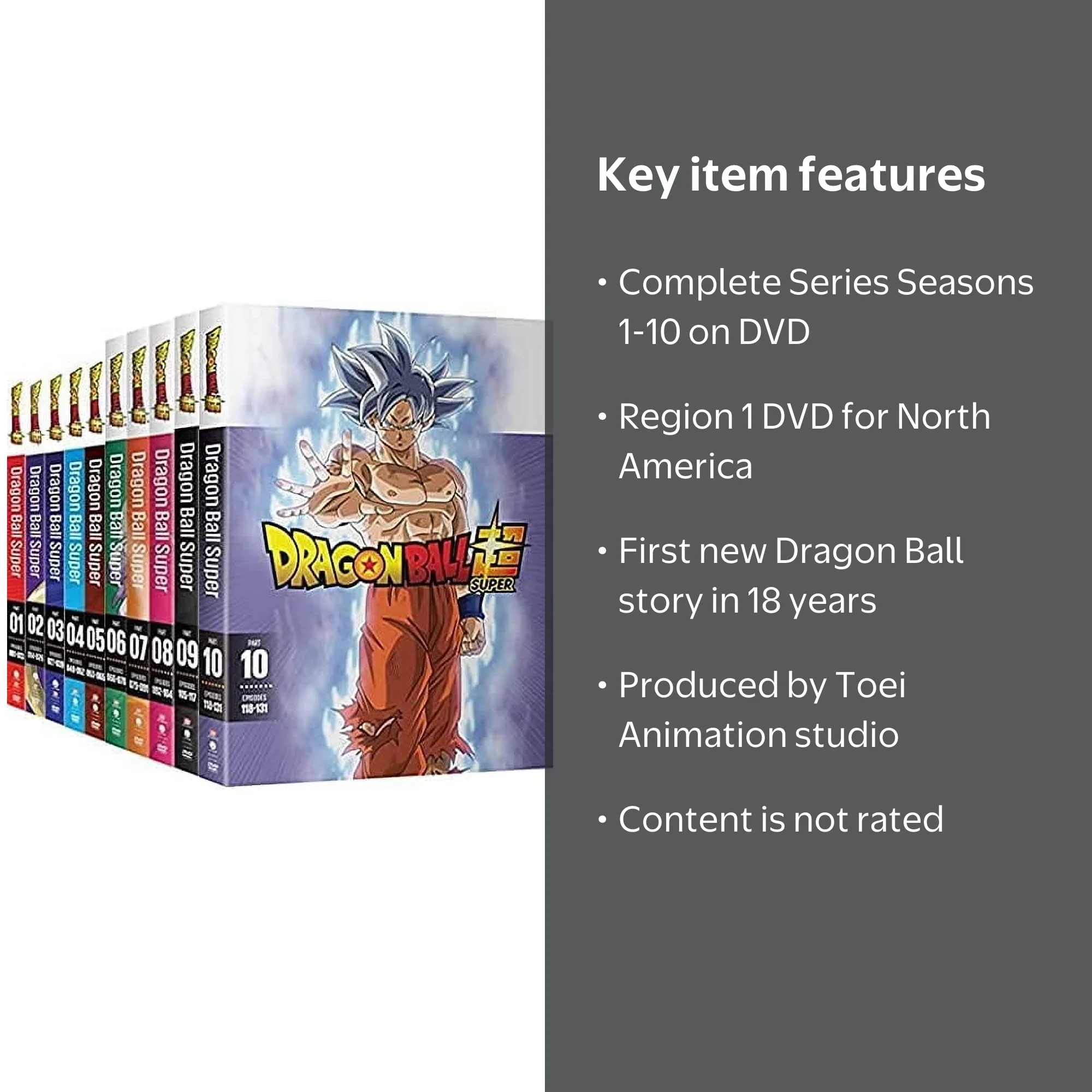 Toei Animation's Dragon Ball Super Complete Series Seasons 1-10