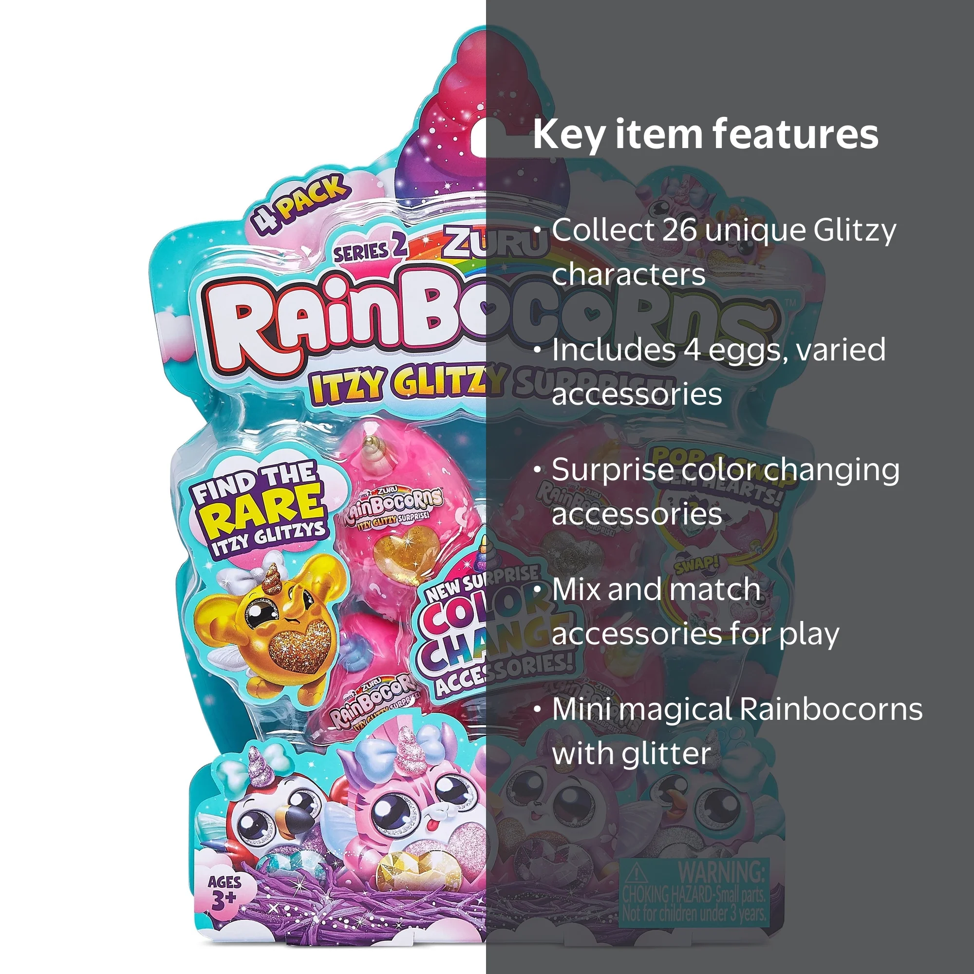 ZURU Rainbocorns Itzy Glitzy Surprise Series 2: Golden Unicorn Toy