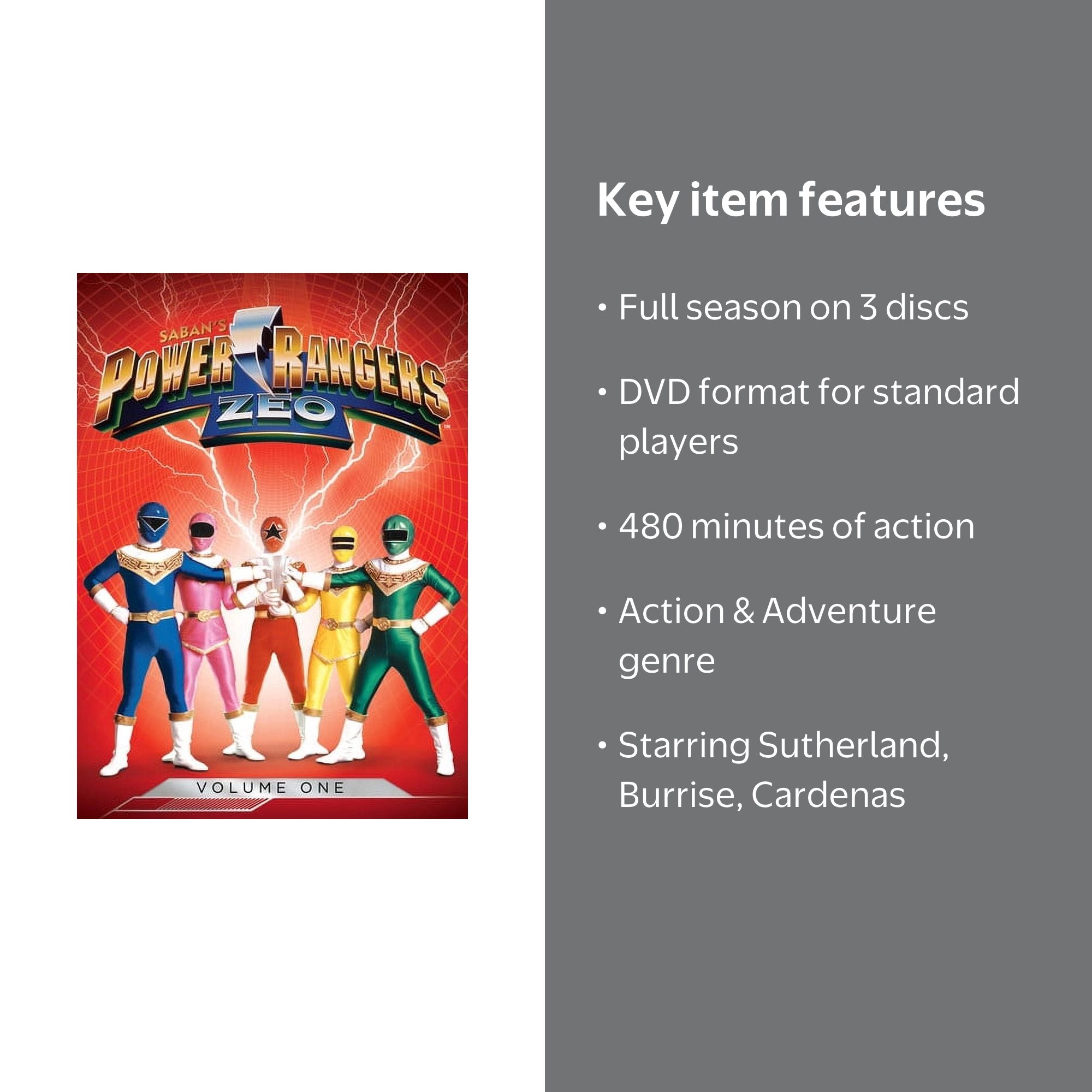 Power Rangers Zeo: Volume 1 (DVD), Shout Factory, Action
