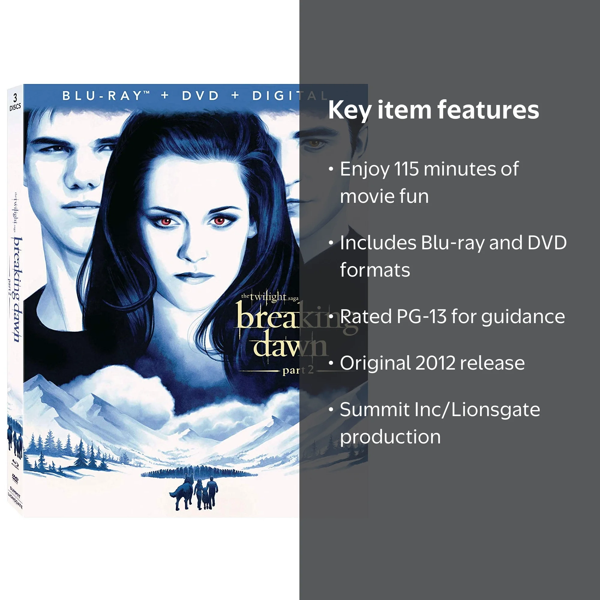 Twilight: Breaking Dawn Part 2 (Blu-ray + DVD + ) - Walmart.com