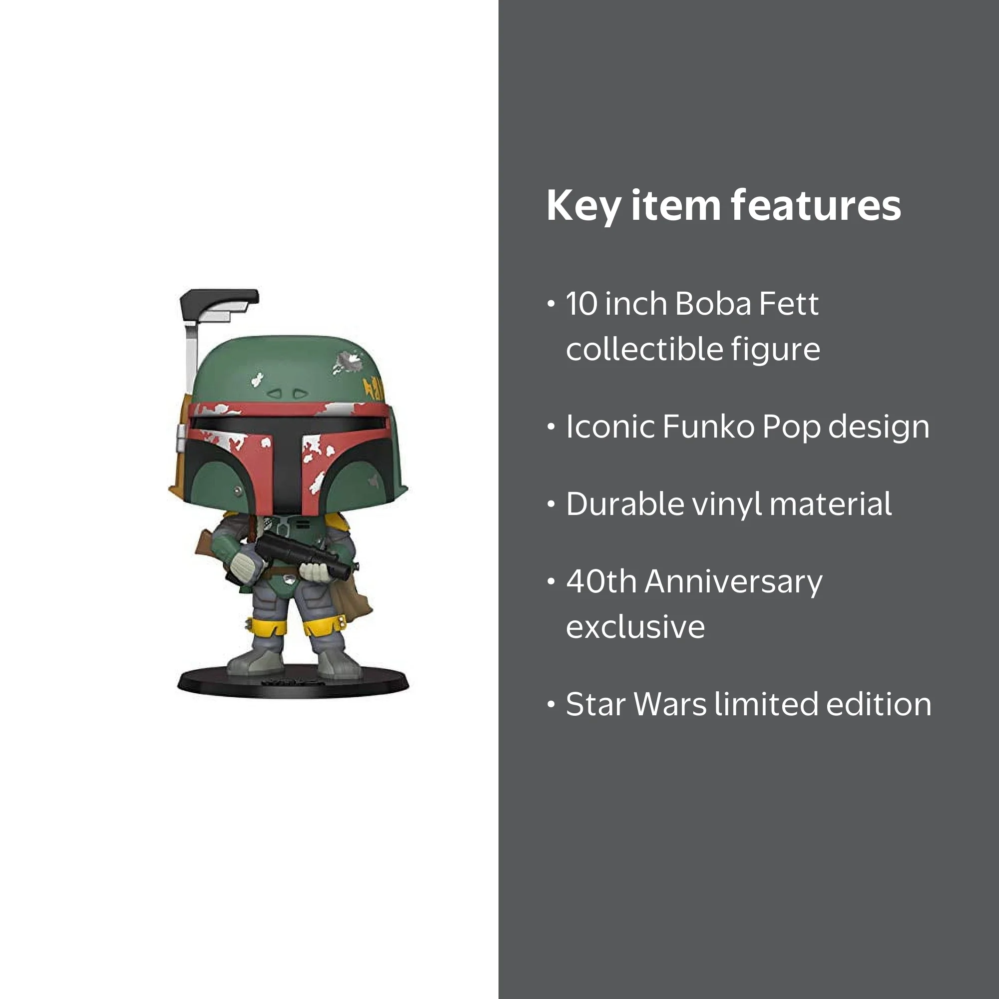 Funko POP Star Wars 40th Anniversary 367 Boba Fett 10 Inch Bobble