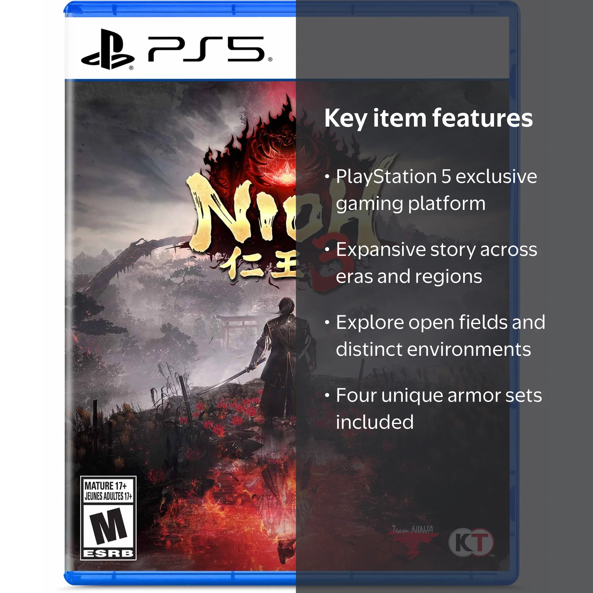 KOEI TECMO AMERICA CORP., PlayStation 5 Game, Nioh 3, Sengoku