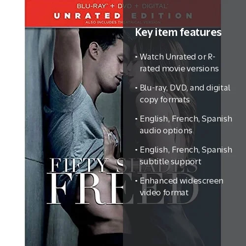 Universal Studios Fifty Shades Freed Trilogy Movie Set, Unrated
