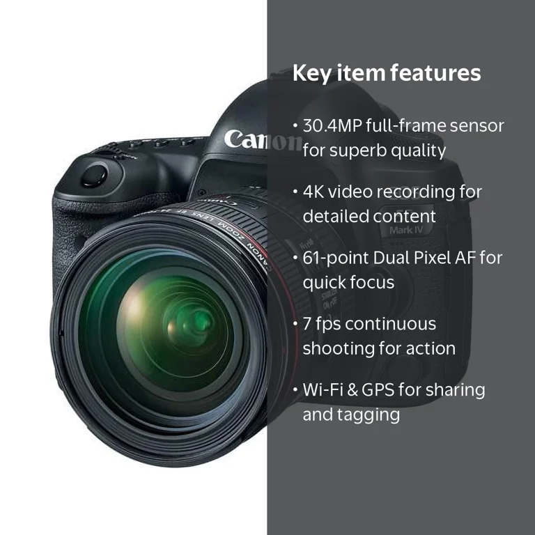 Canon EOS 5D Mark IV EF 24-105mm Kit - Walmart.com