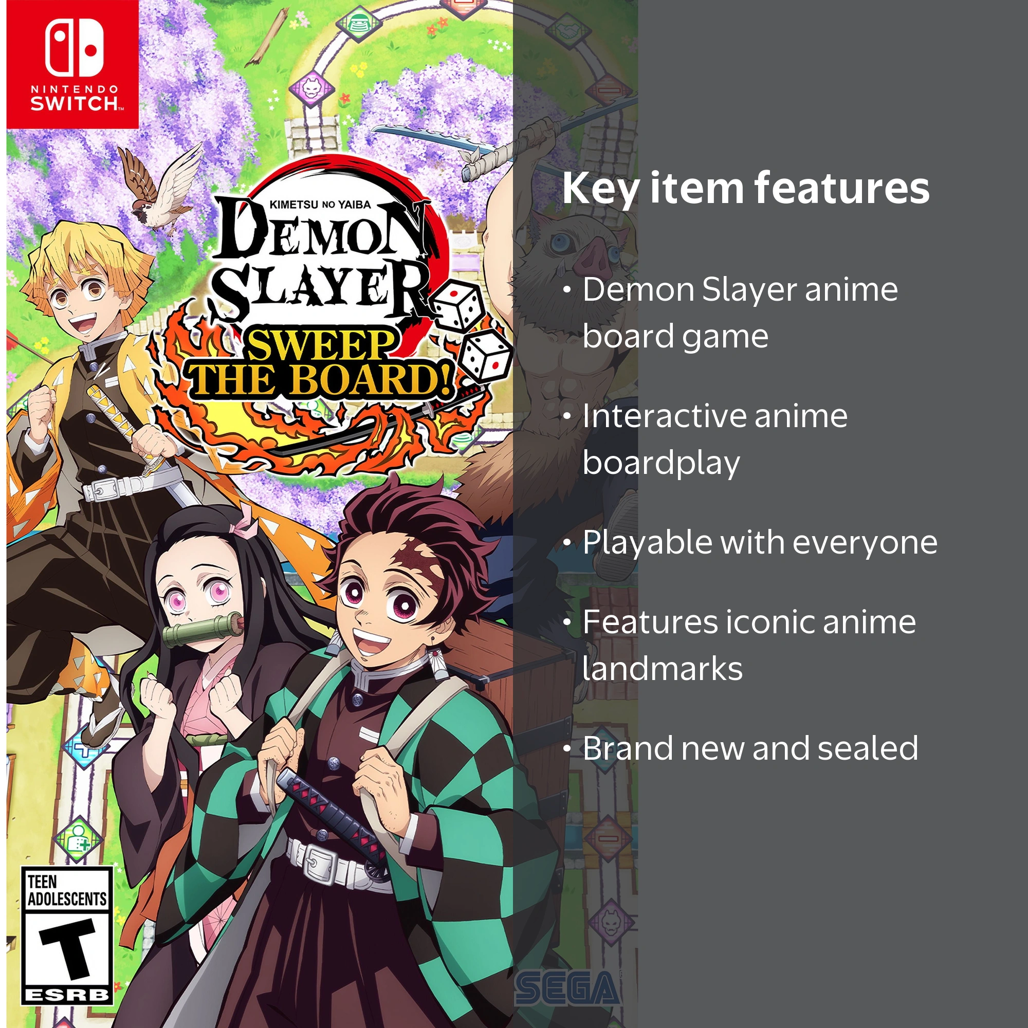 SEGA, Demon Slayer Board Game, Kimetsu no Yaiba, Nintendo Switch
