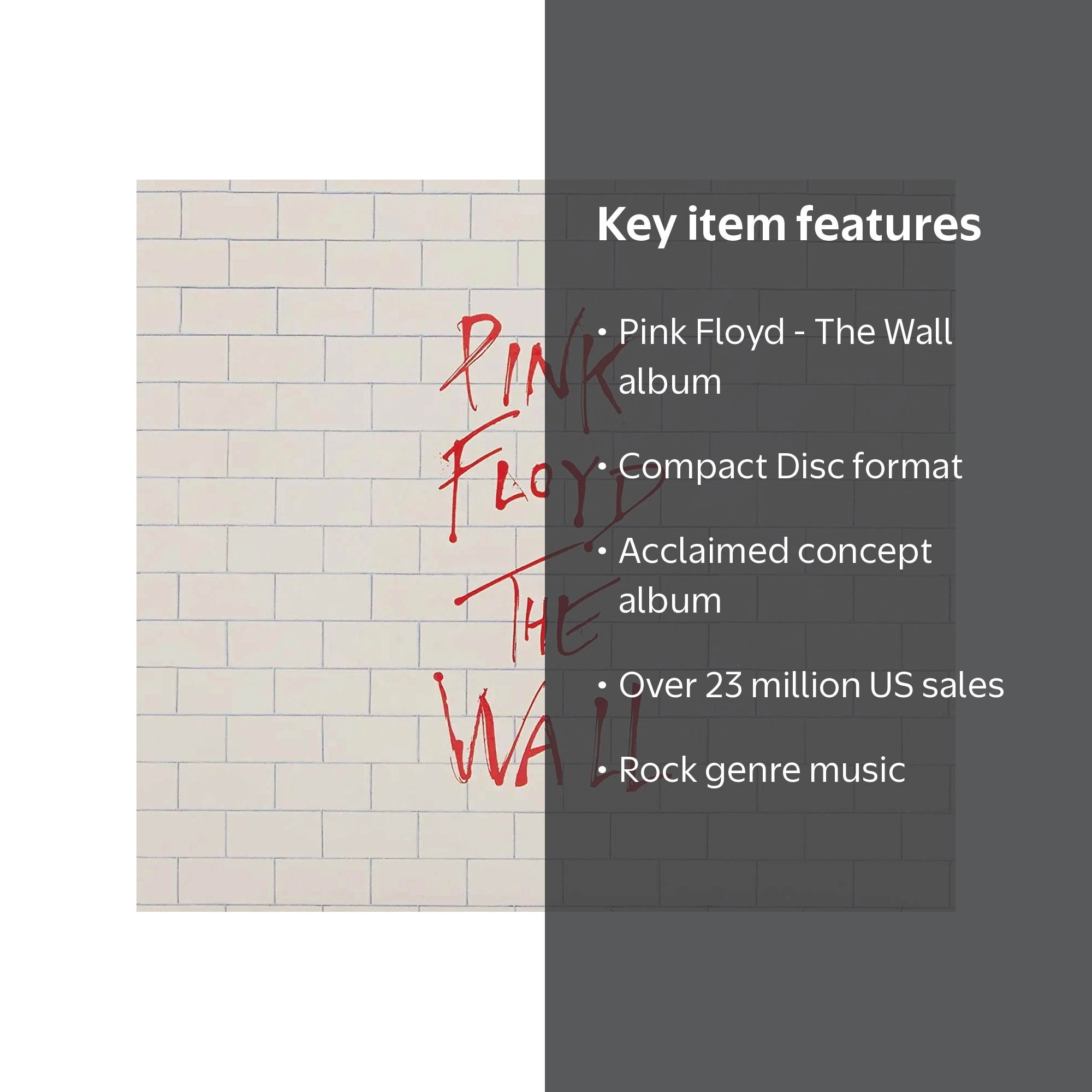 Pink Floyd - The Wall (CD) - Walmart.com