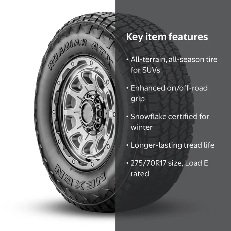 Nexen, All-Terrain Tire, 275/70R17, Snow Certified 60K Mi Warranty