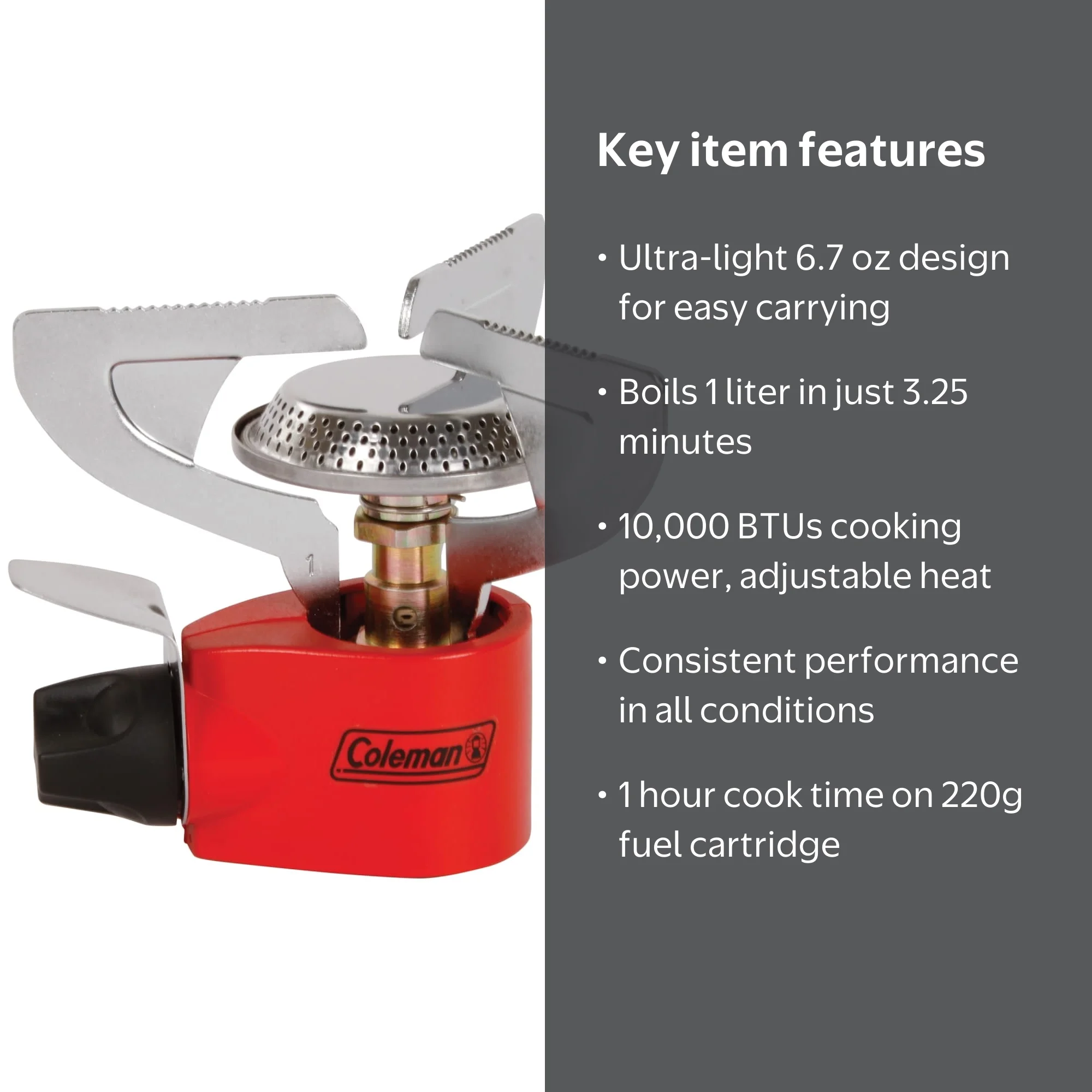 Coleman PEAK 1 シングルバーナーコンロ Coleman Single Burner Butane/Propane Backpacking Stove - Walmart.com