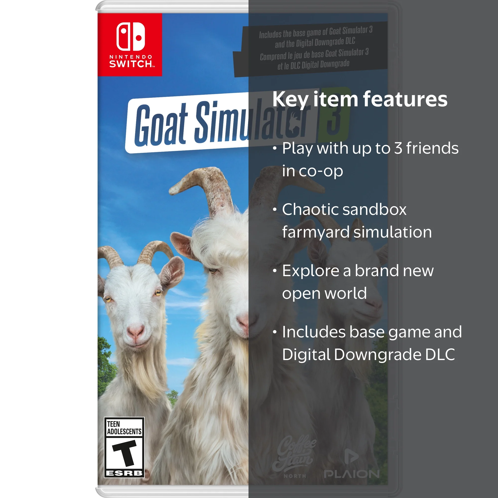 Plaion, Goat Simulator 3, Nintendo Switch - Hilarious Sandbox Game