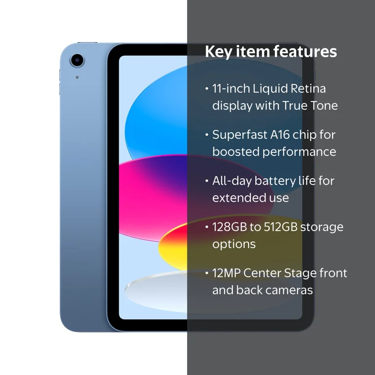 Open Box) 2025 Apple 11-inch iPad A16 Wi-Fi 128GB - Blue - Walmart.com