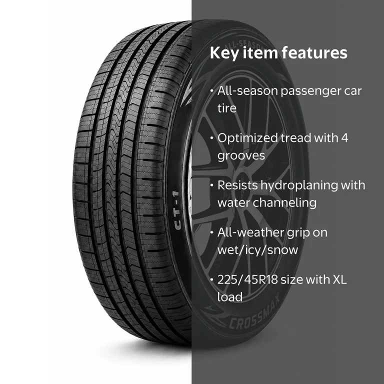 Crossmax CT-1 All Season Passenger Tire, 225/45R18 95V XL