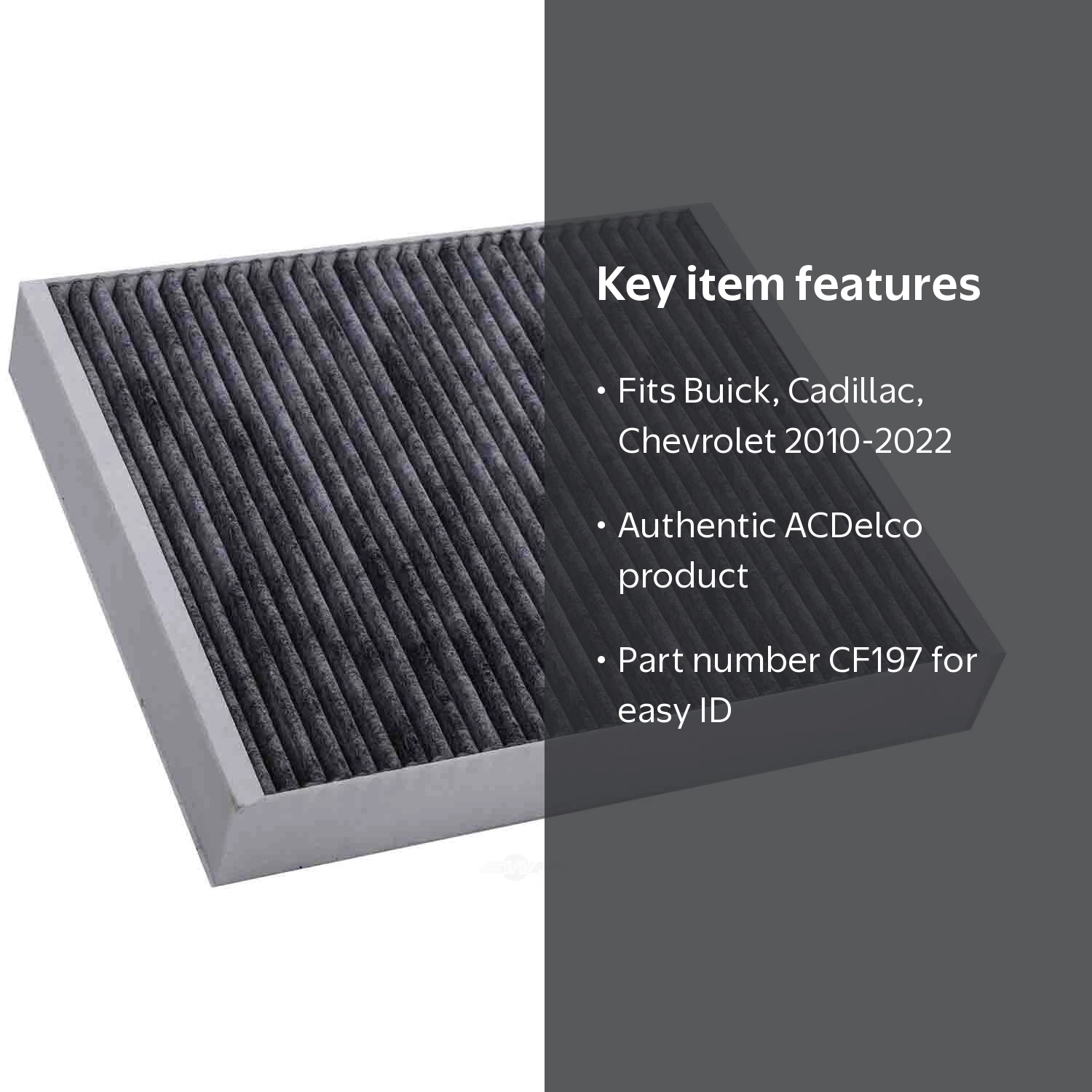 ACDelco CF197 Cabin Air Filter for 2013-15 Chevrolet Cruze Malibu
