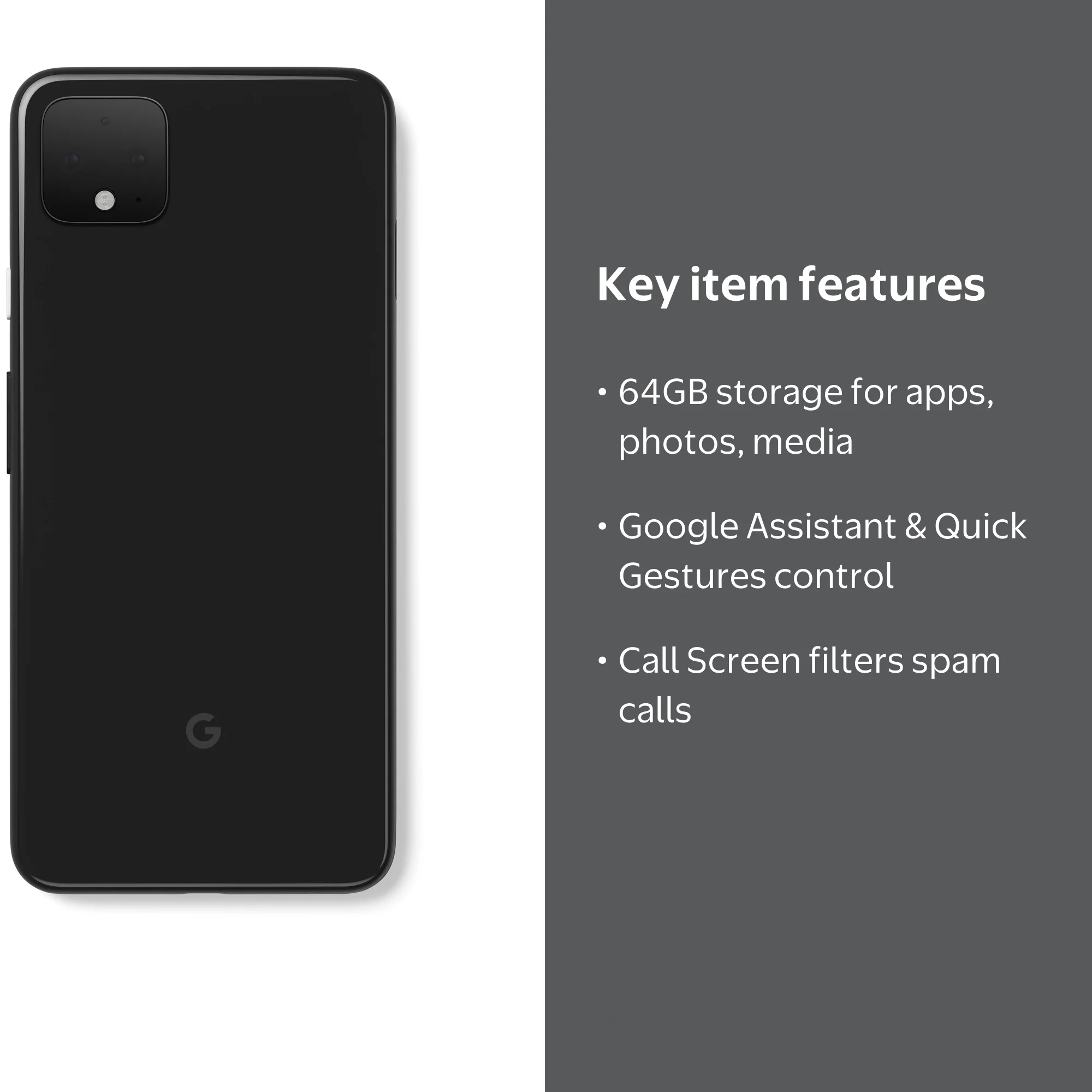 Google Pixel 4 XL Black 64 GB, Unlocked - Walmart.com