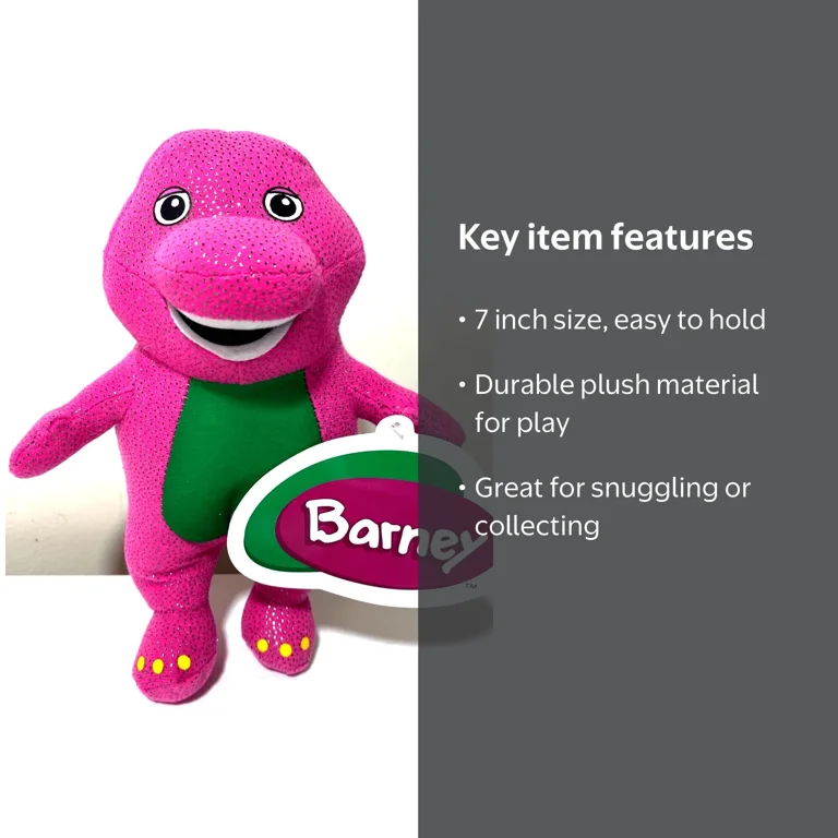Barney the Dinosaur 7 inch Stuffed Animal Doll Plush Toy - Walmart.com