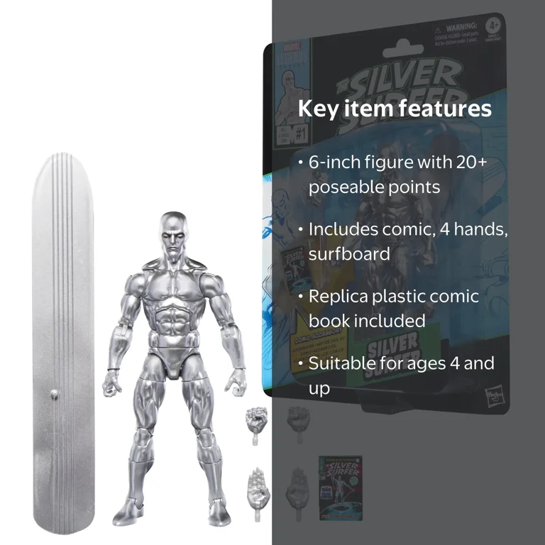 Marvel Legends Silver Surfer Action Figure, 6 inches - Walmart.com