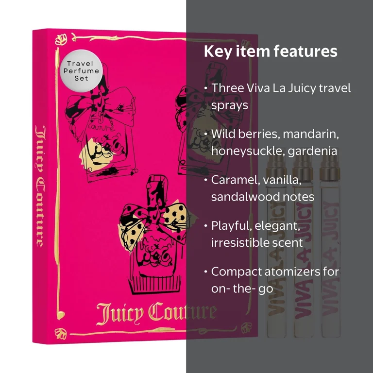 Juicy Couture Viva La Juicy 3-Piece Travel Spray Perfume Gift Set