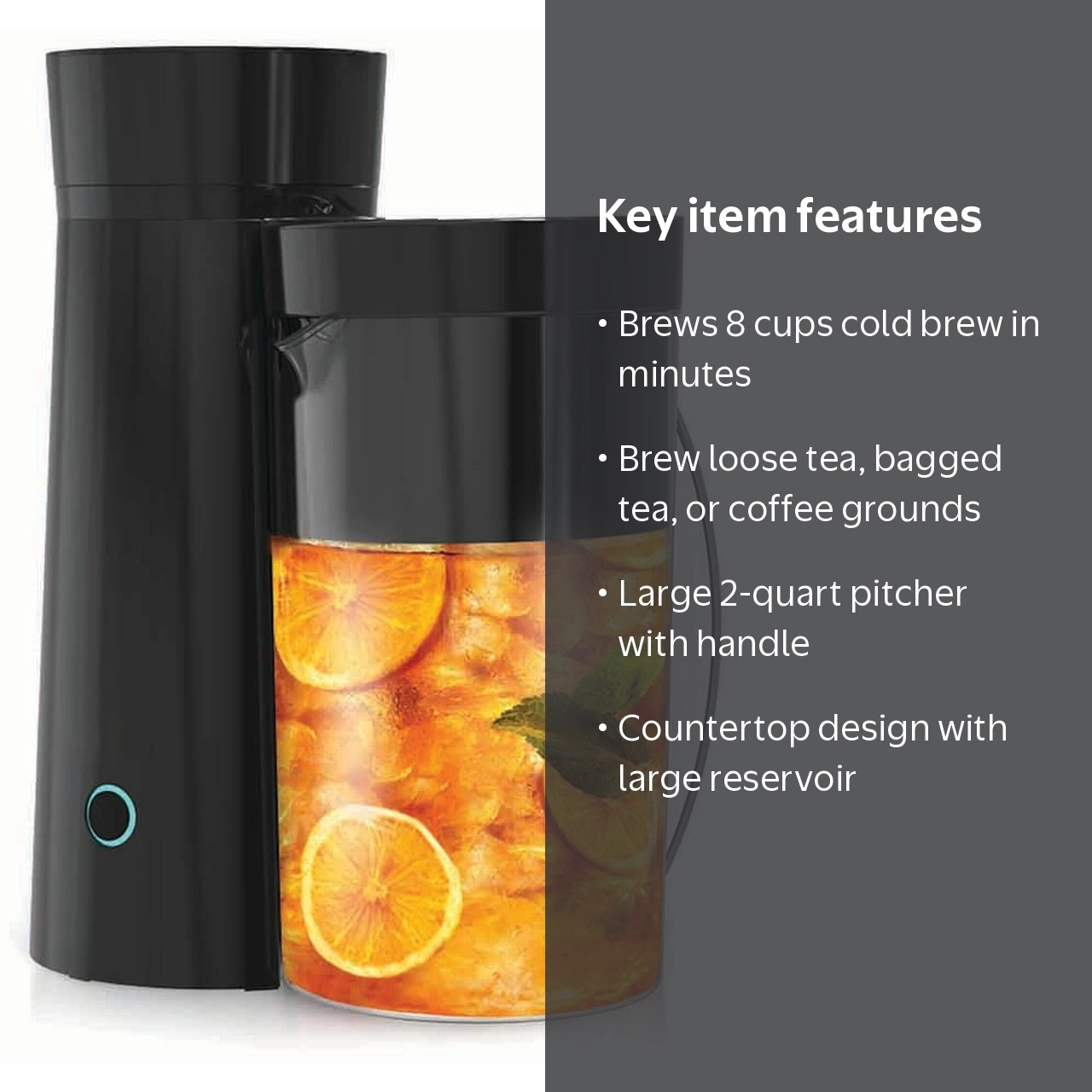 Mainstays 2-Quart Iced Tea and Iced Coffee Maker, 8-Cup - Walmart