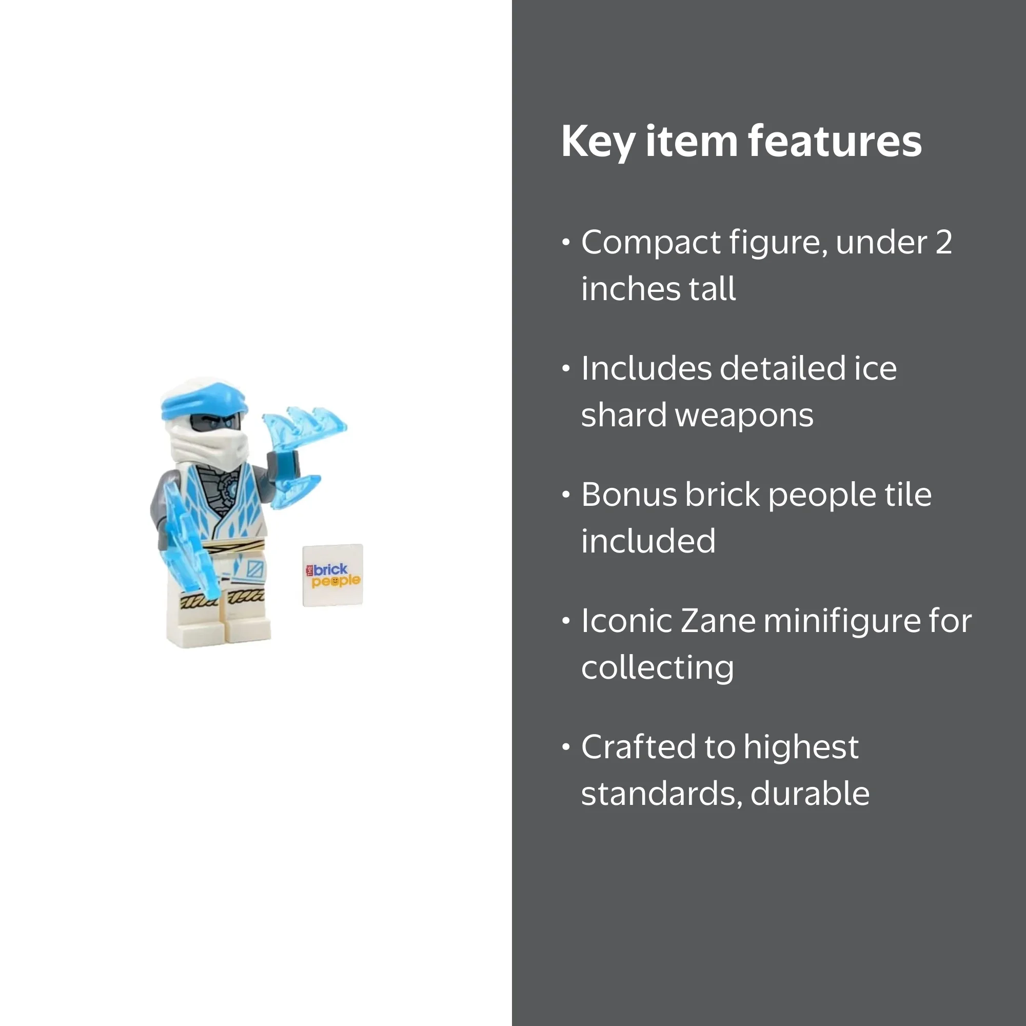 LEGO Ninjago Zane Minifigure with Ice Shards: Small Package Figure