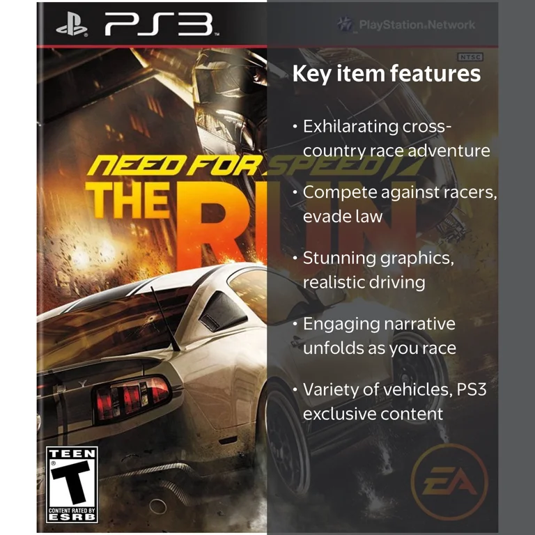 Need For Speed The Run - Racing Video Game for PlayStation 3