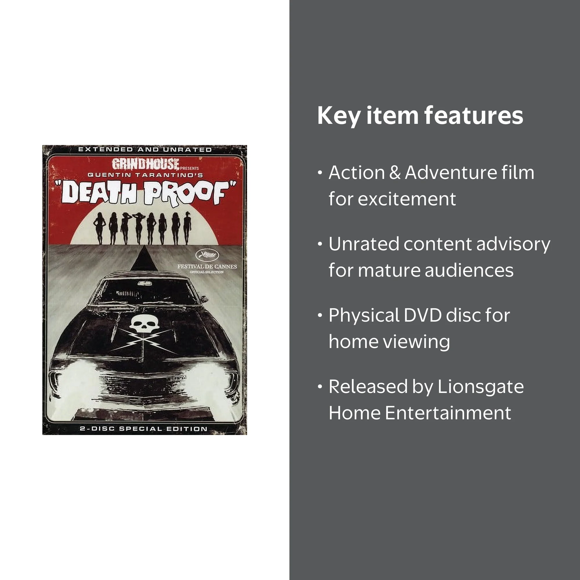 Death Proof (DVD) Lionsgate - Walmart.com