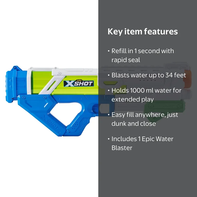 XSHOT Fast-Fill Epic Water Blaster by ZURU - Walmart.com