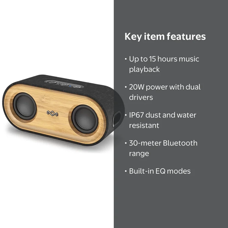 House of Marley Get Together 2 Mini Portable Bluetooth Speaker