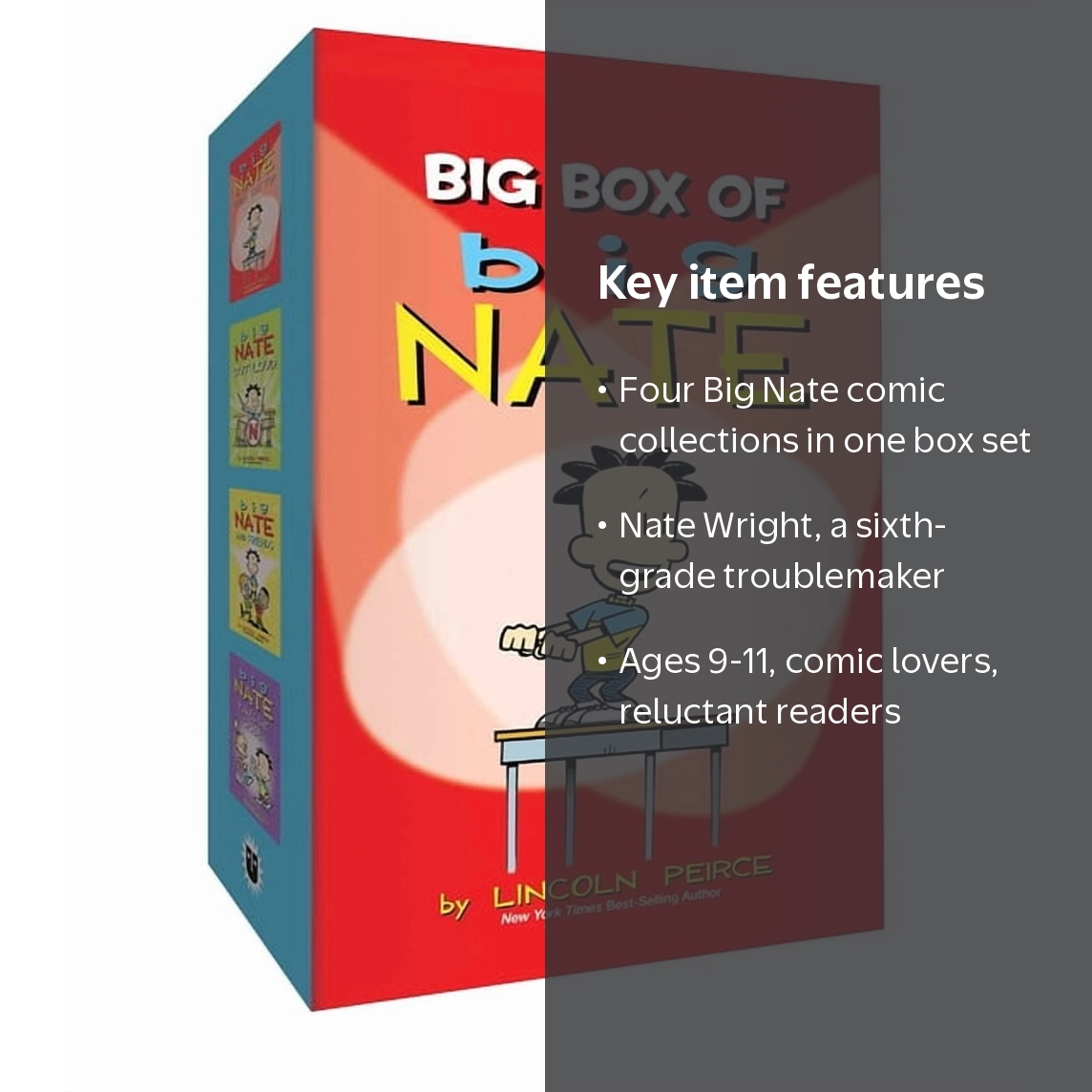 Lincoln Peirce, Book Set, Big Nate Box Set Volume 1-4, School