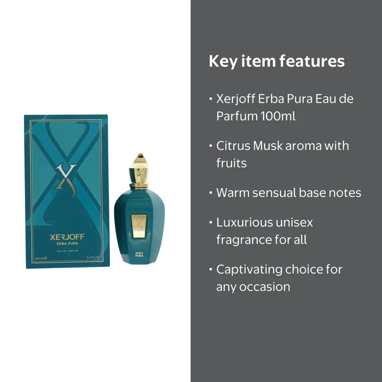 Xerjoff Erba Pura Eau de Parfum ‚Äì 100 ML | Citrus Musk Luxury
