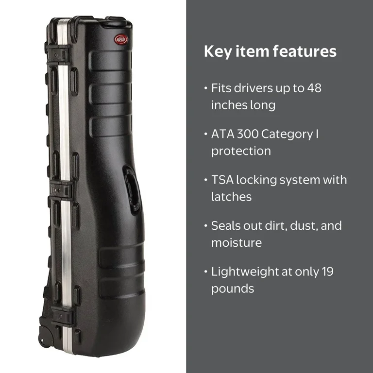 Open Box SKB Cases ATA Deluxe Standard Golf Bag Travel Case