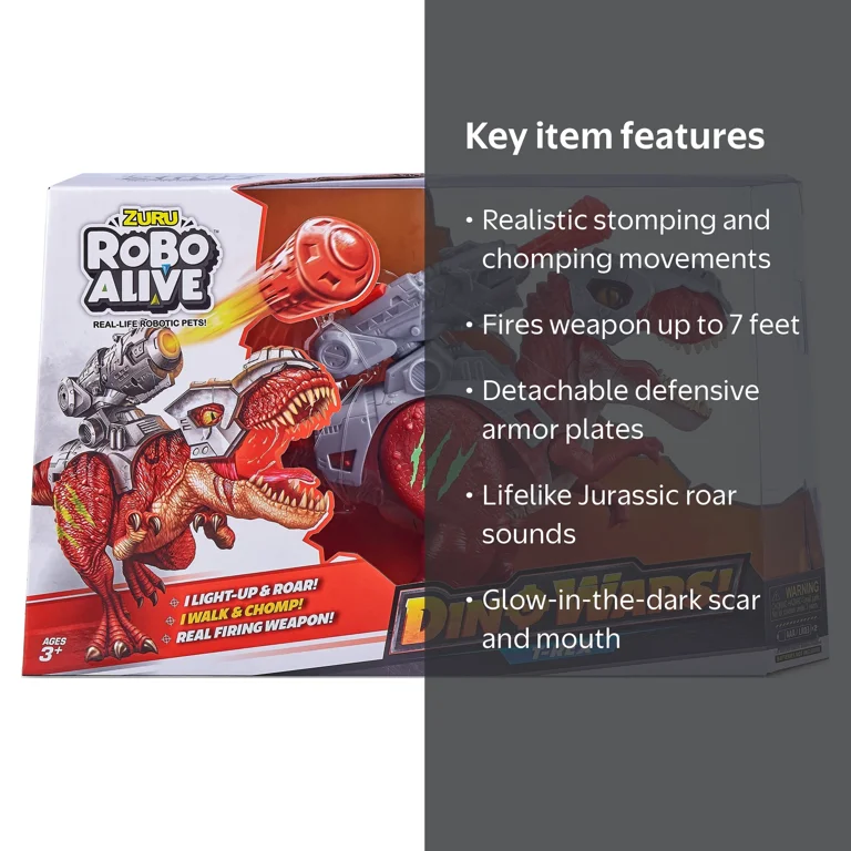 ZURU Robo Alive Advanced Dinosaur Walking Robot Action T-Rex Toy