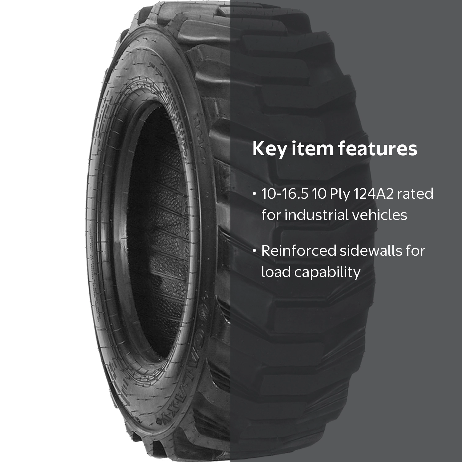 Galaxy XD2010 Industrial Tire, 10-16.5 Load, 10 Ply, All Season