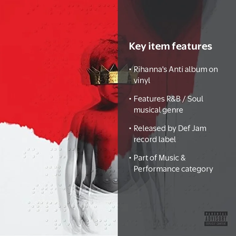 Rihanna - Anti Album - R&B / Soul - Vinyl LP - Walmart.com